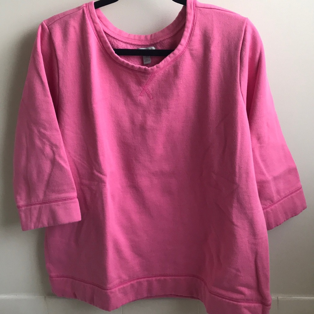 Pink Old Navy 3/4 Sleeve Sweatshirt